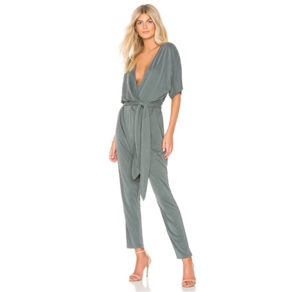 Halston Heritage Pants - NWT Halston Heritage Kimono Jumpsuit in Duffle Size XL